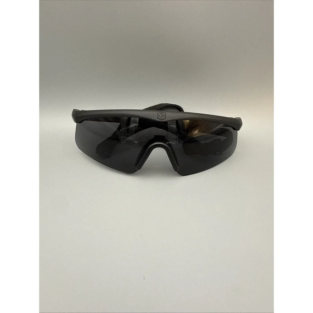 Revision Military Z87 Low Profile Tactical SunGlasses Black Shield with Strap